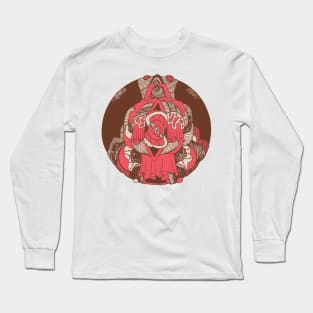 Pink Tan Circle of Ornament Long Sleeve T-Shirt